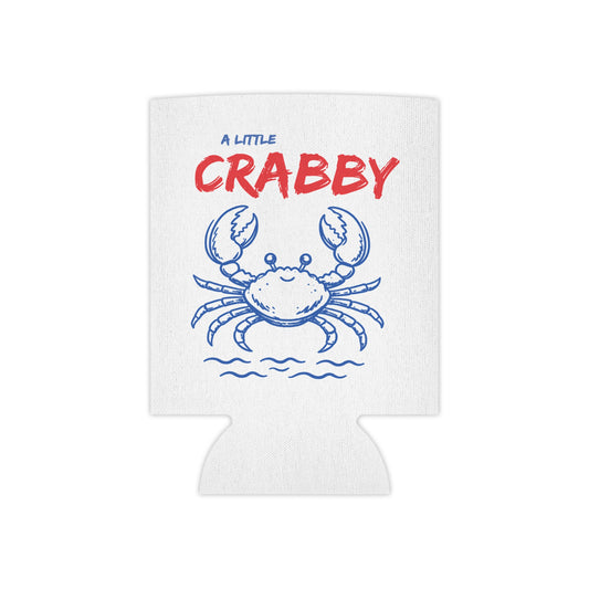 Can Cooler - "A Little Crabby" Crab Beach Koozie