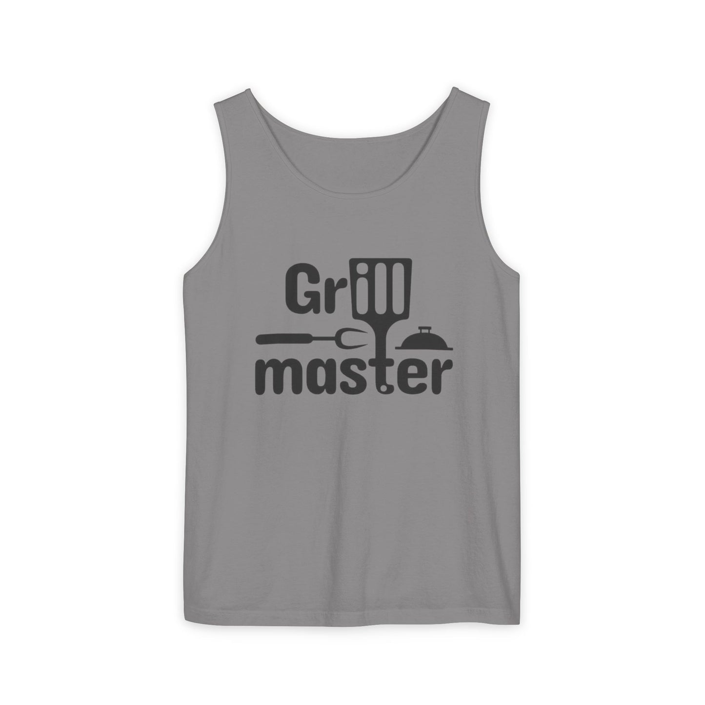 Grill Master Tank Top — Funny BBQ Apron-Style Graphic for Dad, Father’s Day & Summer Cookouts