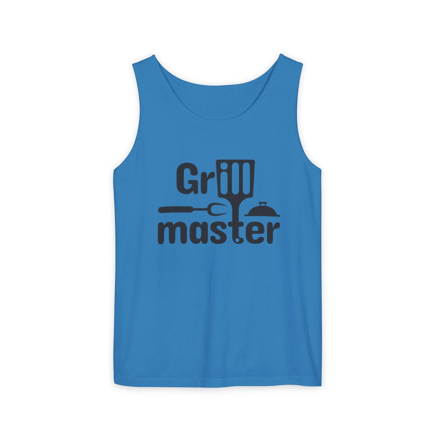 Grill Master Tank Top — Funny BBQ Apron-Style Graphic for Dad, Father’s Day & Summer Cookouts
