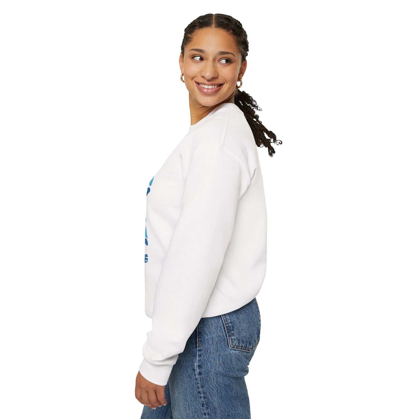 Blue Collar Wife Crewneck Sweatshirt – "Dirty Man Clean Money" Graphic