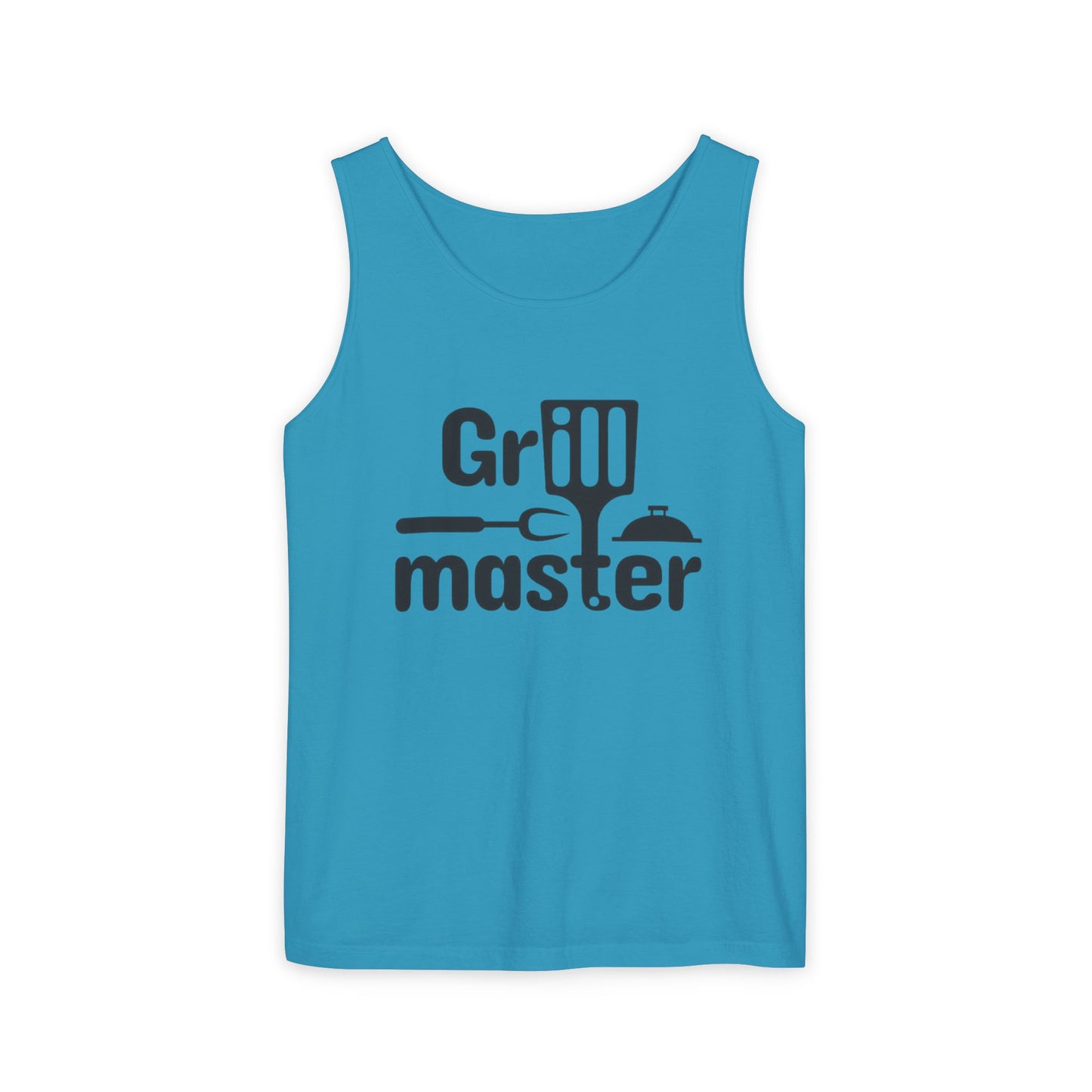 Grill Master Tank Top — Funny BBQ Apron-Style Graphic for Dad, Father’s Day & Summer Cookouts