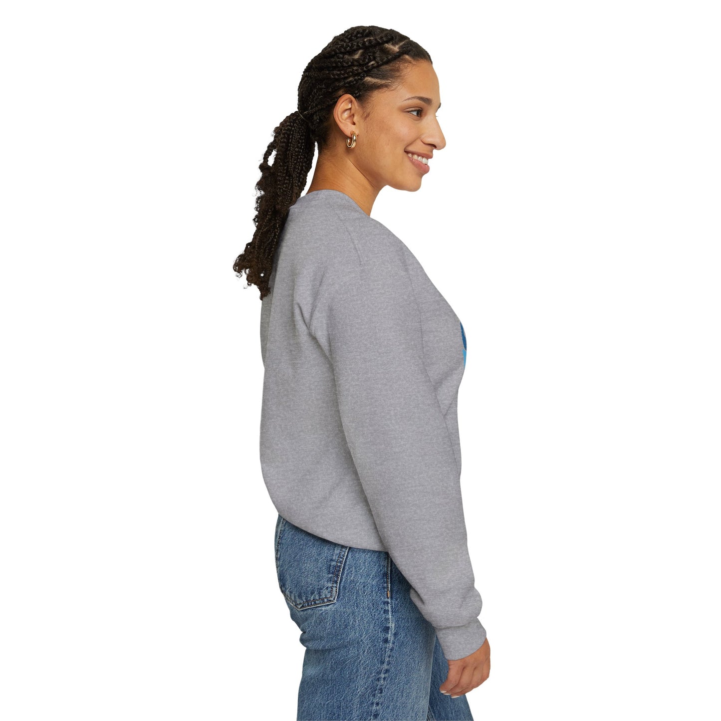 Blue Collar Wife Crewneck Sweatshirt – "Dirty Man Clean Money" Graphic