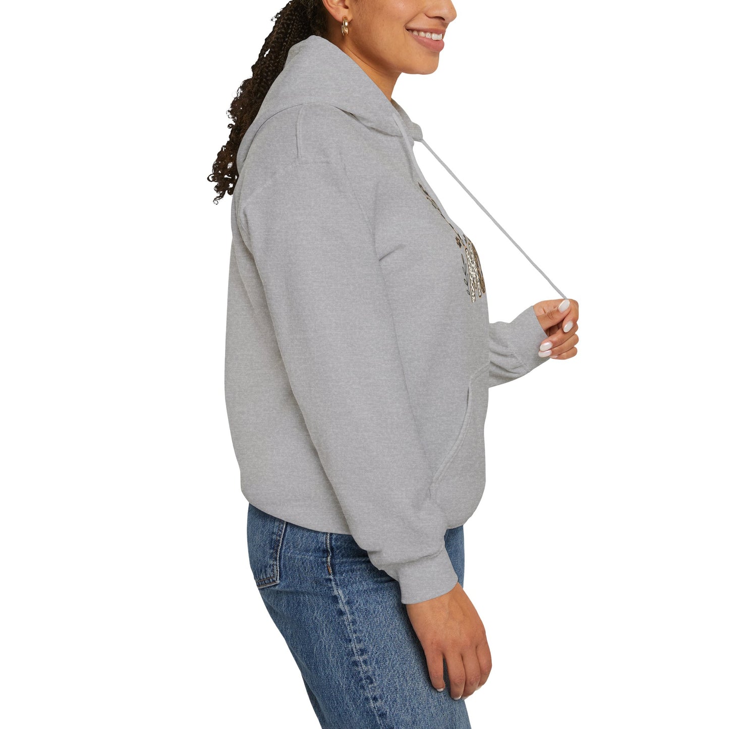 Dog Mom Hoodie — Leopard Paw Graphic Sweatshirt for Pet Lovers