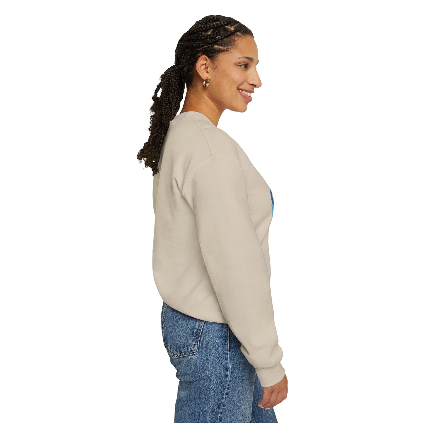 Blue Collar Wife Crewneck Sweatshirt – "Dirty Man Clean Money" Graphic